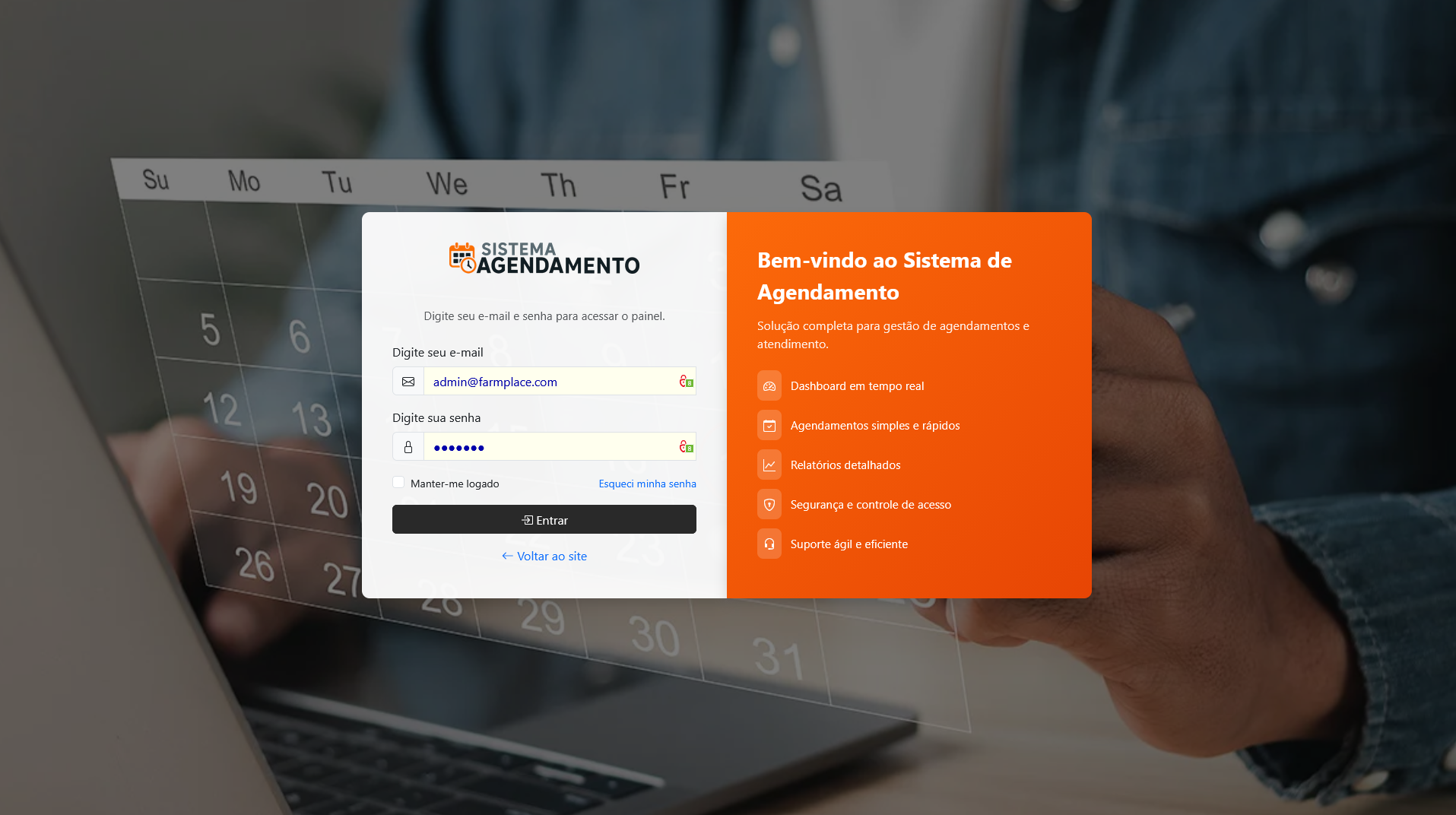 Sistema de Agendamento Online & Atendimento