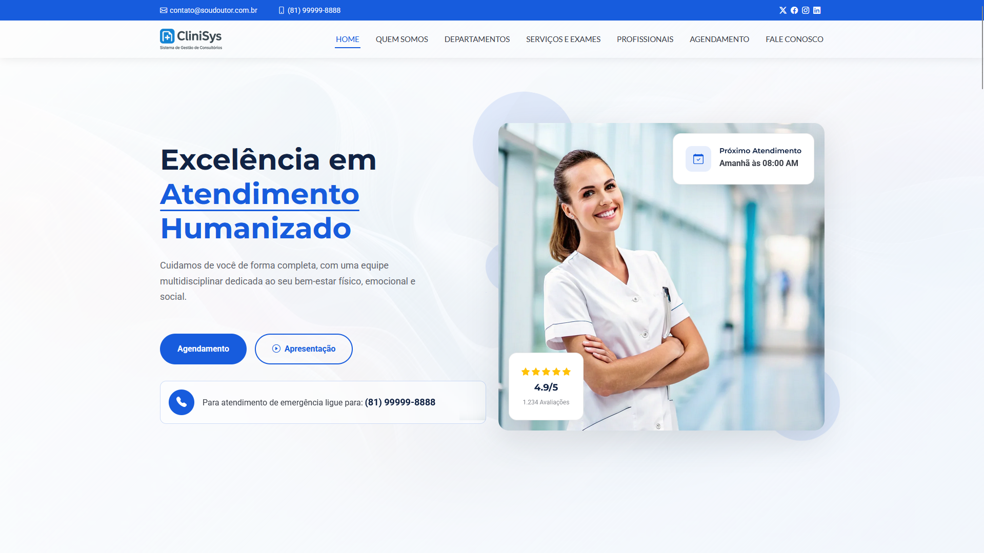 CliniSys - Gestão de Clínicas & Consultórios